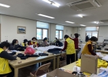 김천시 자원봉사자, 자체 제작 수제 면 마스크 기부