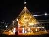 구미시, 시청 원형화단 성탄 트리 점등…희망과 용기의 빛